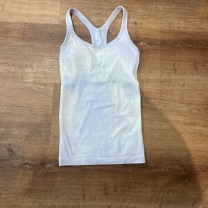 RARE size 2 light purple and yellow lululemon diamond dye ebb to street tank